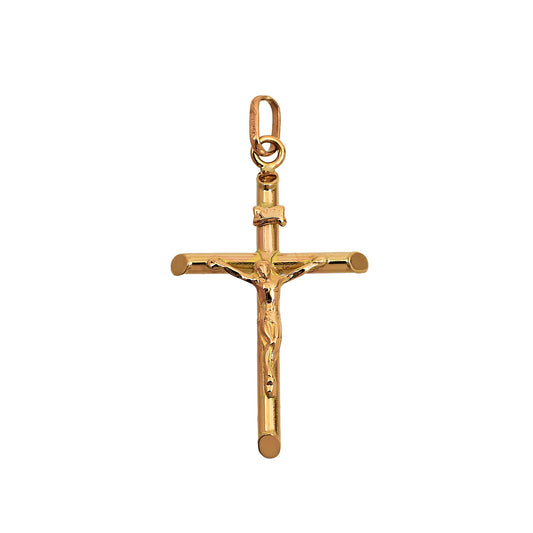 Pre-Owned 9ct Gold Crucifix Pendant