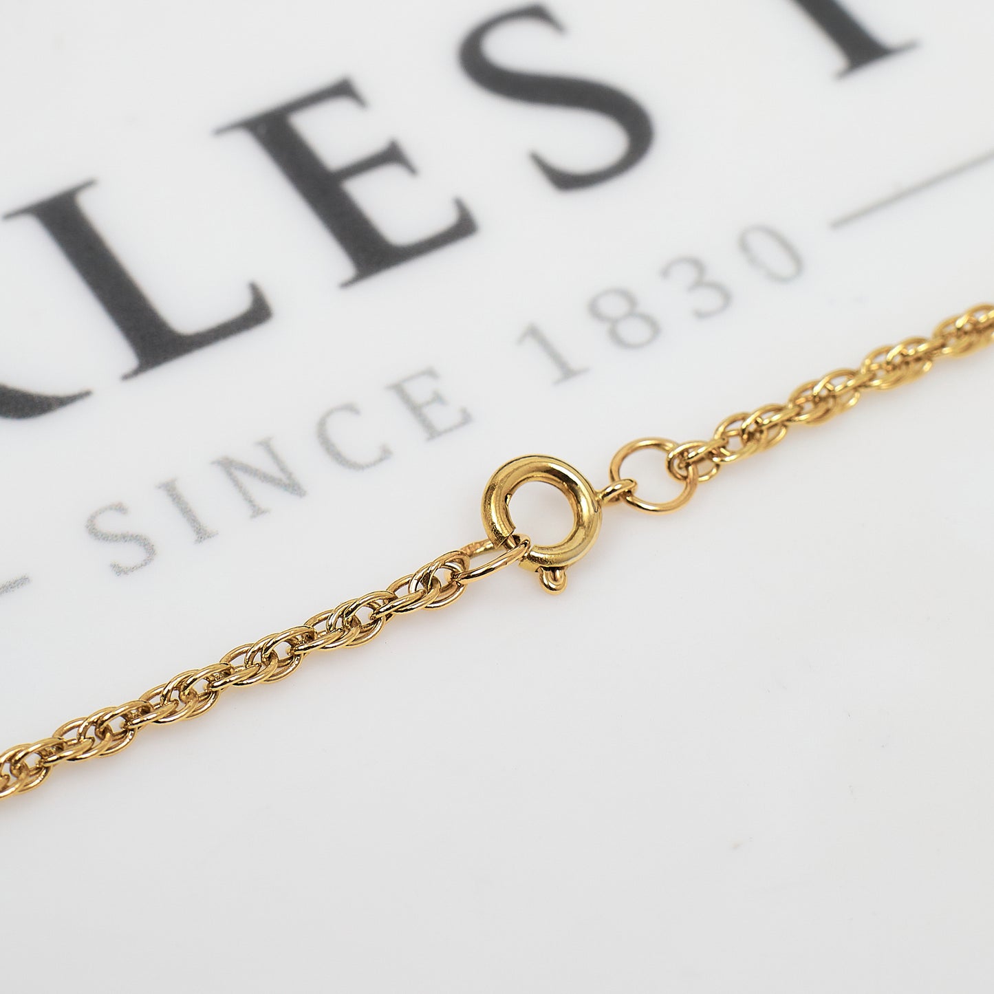 Pre-Owned 9ct Gold Prince Of Wales Necklace 20 Inch