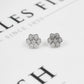 Pre-Owned 9ct White Gold Diamond Cluster Earrings