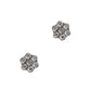 Pre-Owned 9ct White Gold Diamond Cluster Earrings