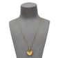 Pre-Owned 9ct Gold Swirl Design Heart Locket Pendant & Chain