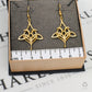 Pre-Owned 9ct Gold Ola Gorie Kells Bird Drop Earrings