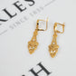 Pre-Owned 18ct Gold CZ Drop Earrings