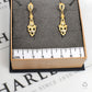 Pre-Owned 18ct Gold CZ Drop Earrings