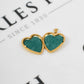 Pre-Owned 9ct Gold Flower Pattern Heart Shaped Locket