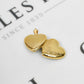 Pre-Owned 9ct Gold Flower Pattern Heart Shaped Locket