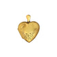 Pre-Owned 9ct Gold Flower Pattern Heart Shaped Locket