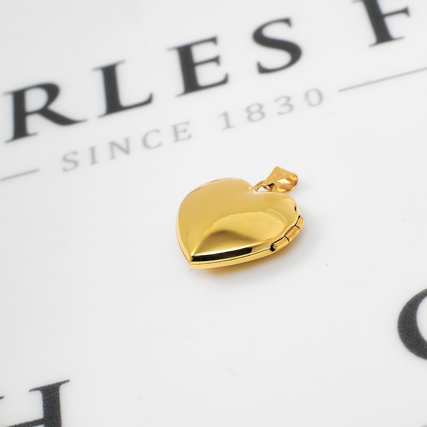 Pre-Owned 9ct Gold I Love You Heart Locket Pendant