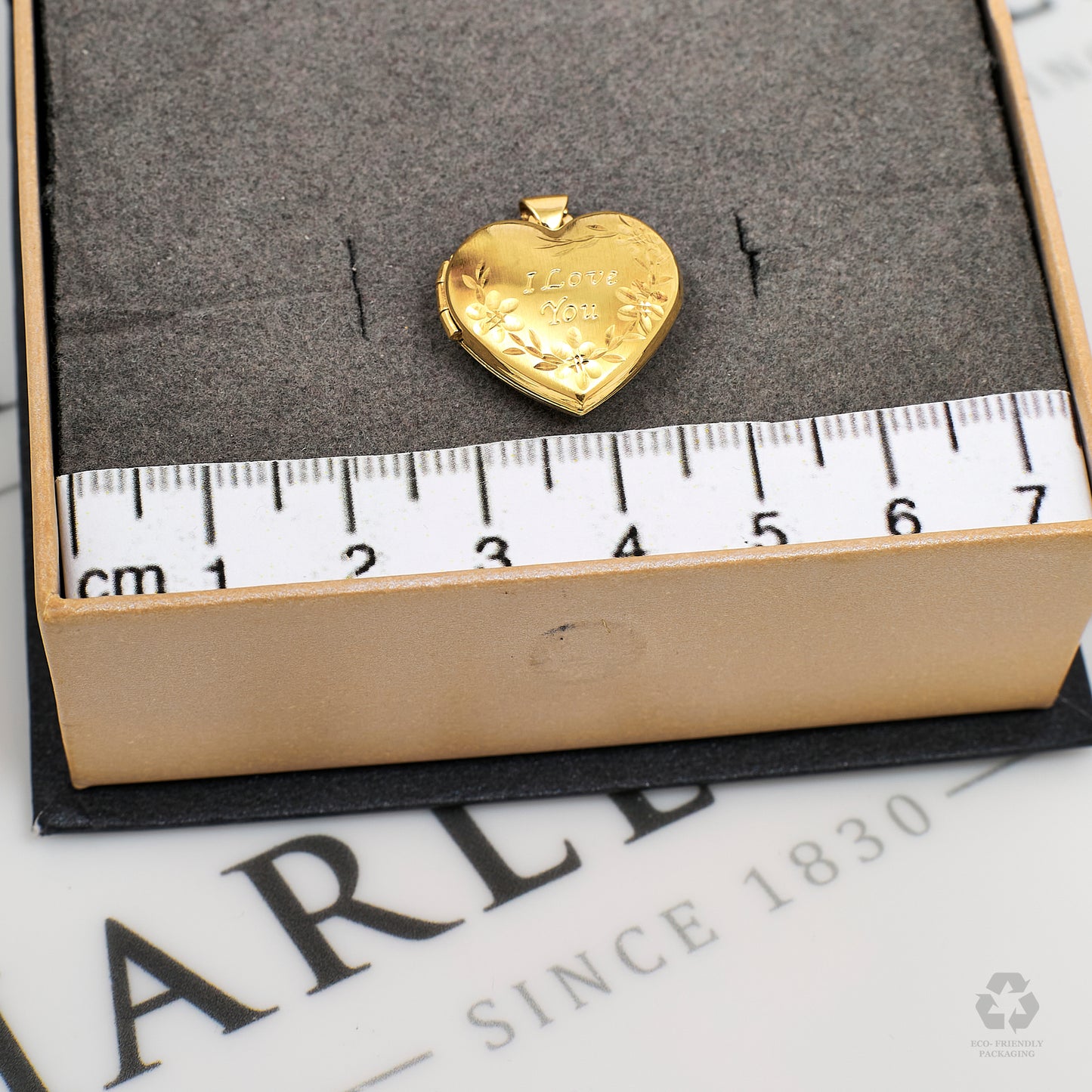 Pre-Owned 9ct Gold I Love You Heart Locket Pendant