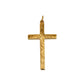 Pre-Owned 9ct Gold Swirl Pattern Cross Pendant