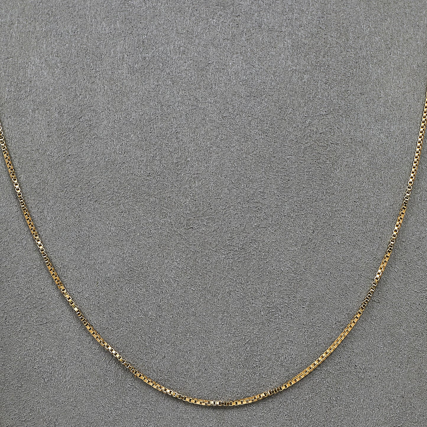 Pre-Owned 9ct Gold Box Link Chain Necklace 20 Inch