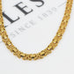 Pre-Owned 9ct Gold Flat Byzantine Bracelet 8 Inch