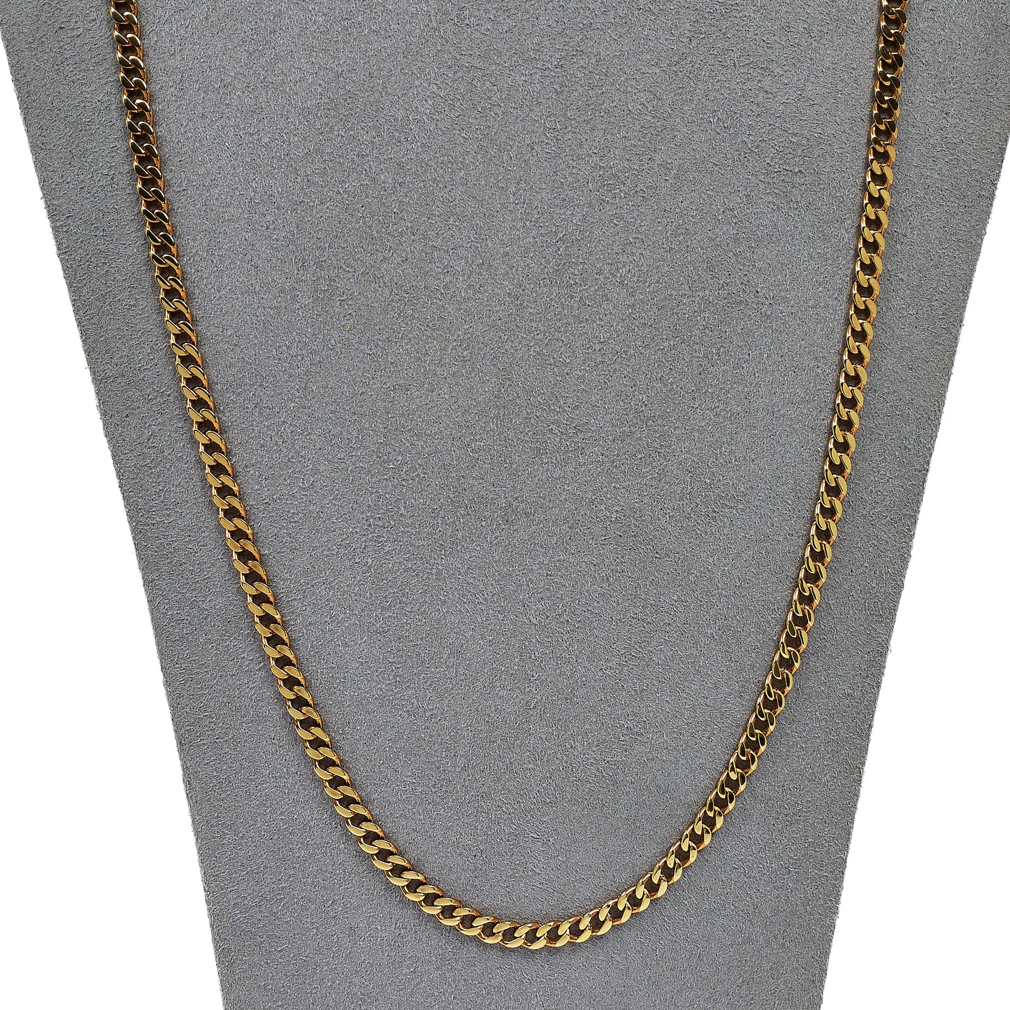 Pre-Owned 9ct Gold Curb Chain Necklace 25 Inch