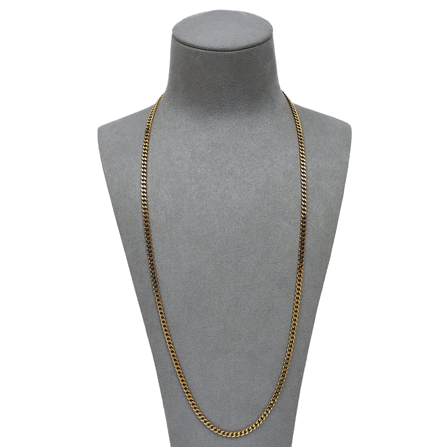 Pre-Owned 9ct Gold Curb Chain Necklace 25 Inch