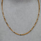 Pre-Owned 9ct Gold Box Link Necklace 16 Inch