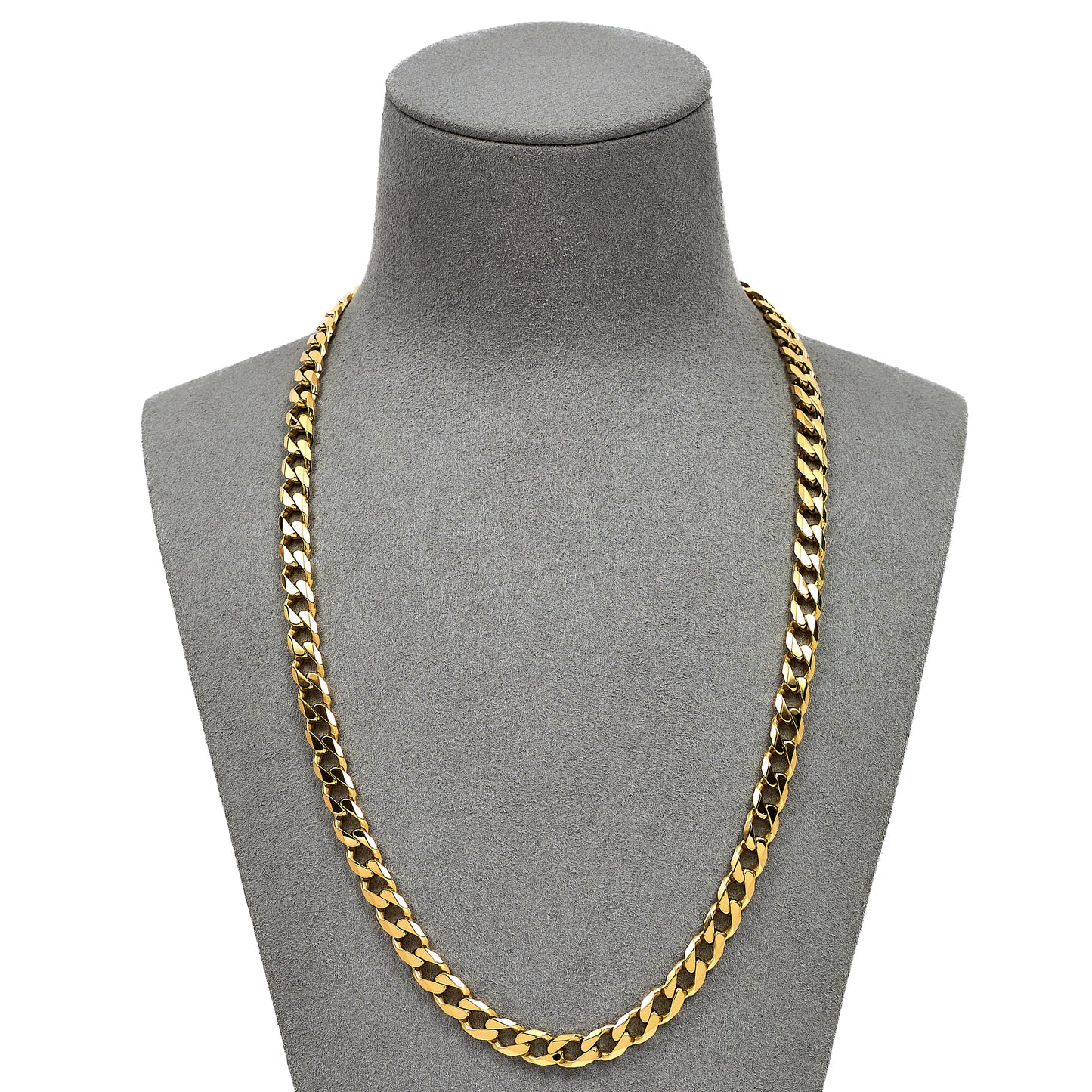 Pre-Owned 9ct Gold Curb Chain Necklace 21 Inch