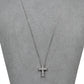 Pre-Owned 18ct White Gold Diamond Cross Pendant Necklace