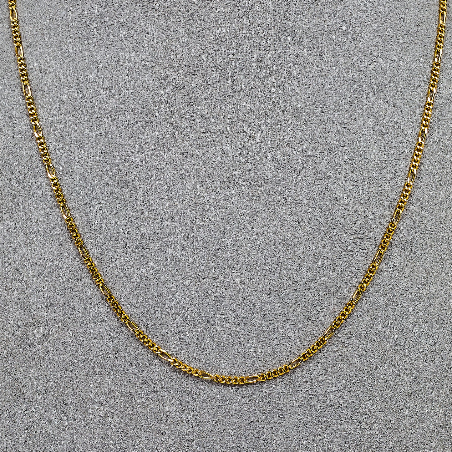 Pre-Owned 9ct Gold Figaro Chain Necklace 16 Inch