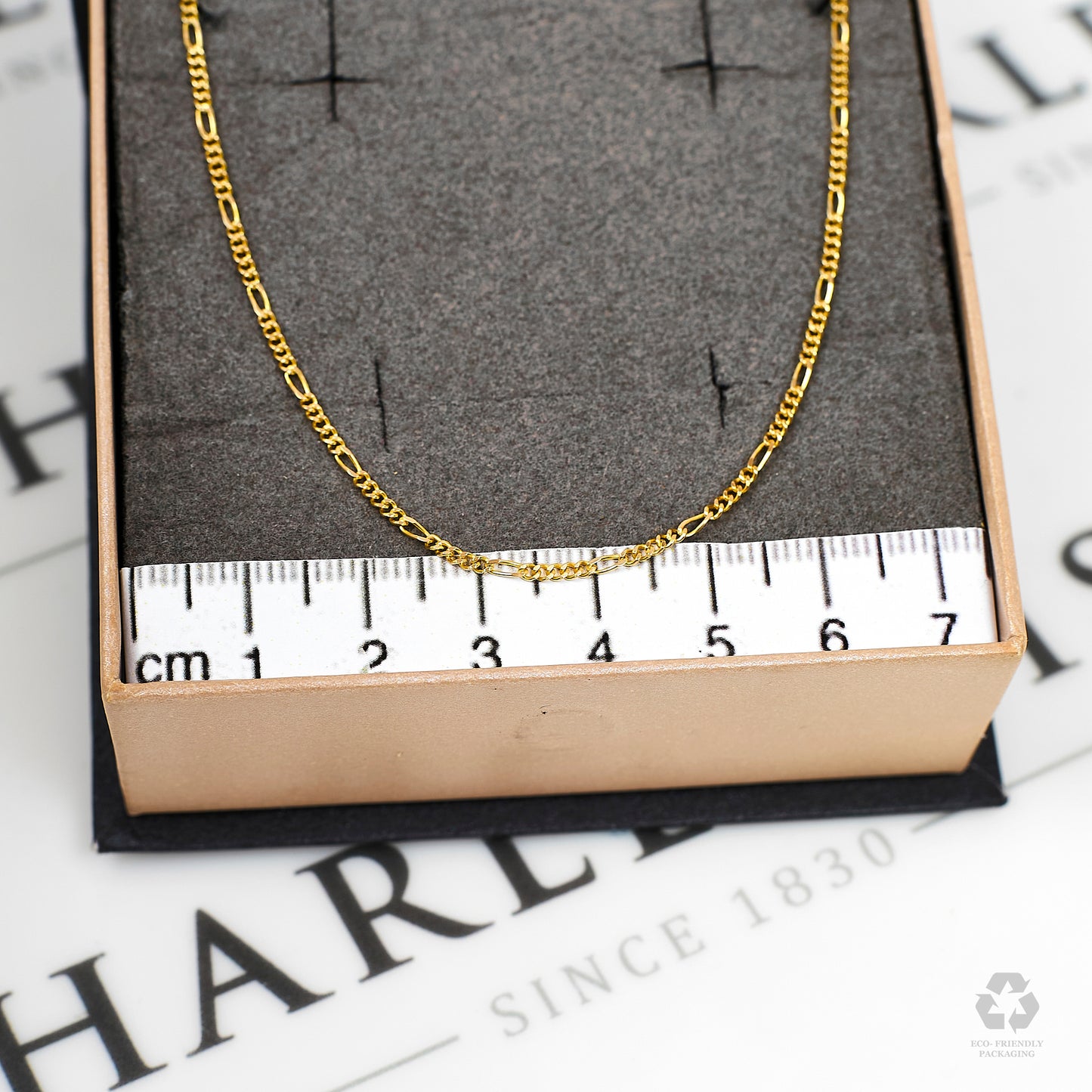 Pre-Owned 9ct Gold Figaro Chain Necklace 16 Inch