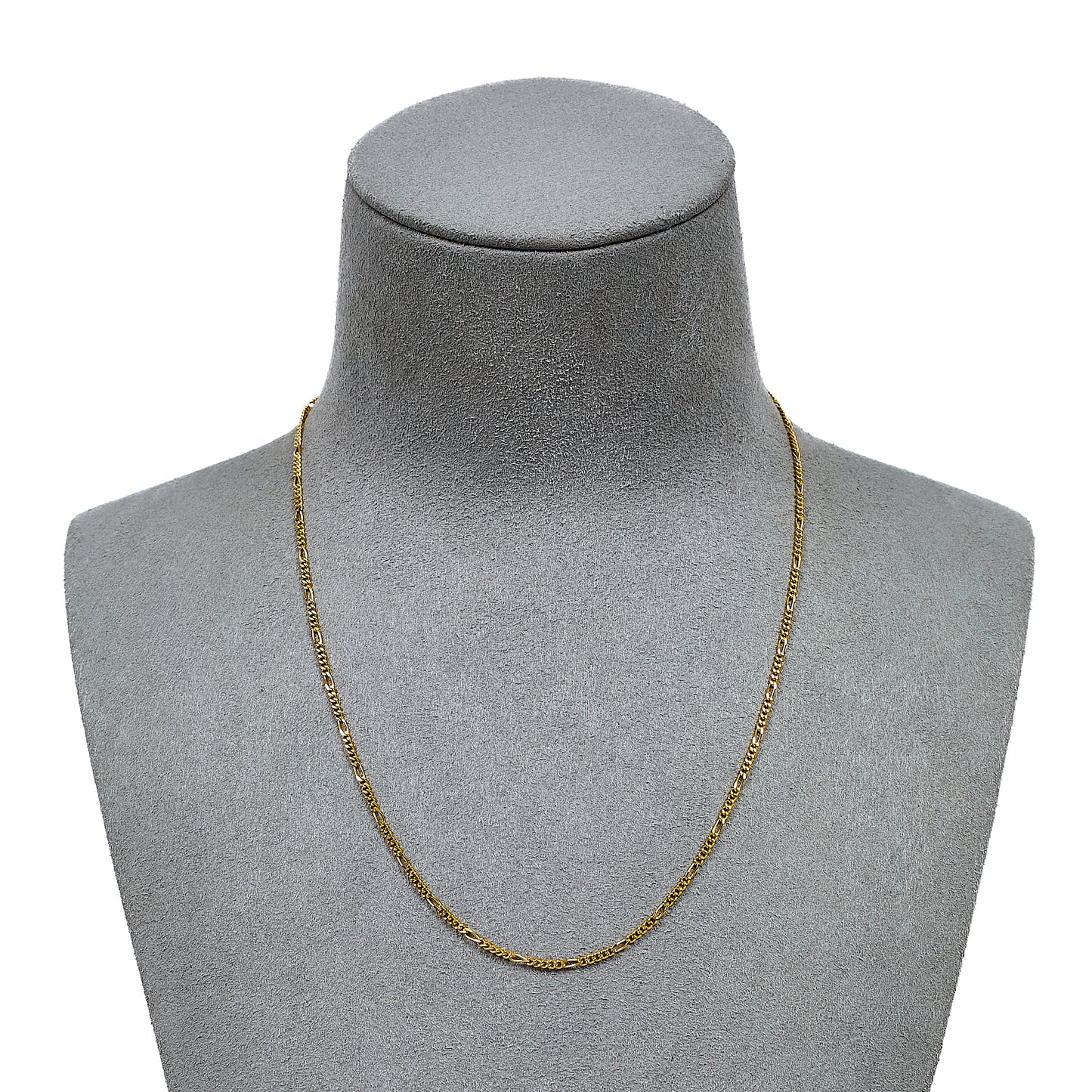 Pre-Owned 9ct Gold Figaro Chain Necklace 16 Inch