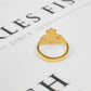 Pre-Owned 9ct Gold Claddagh Ring Size Q.5