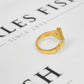 Pre-Owned 9ct Gold Claddagh Ring Size Q.5