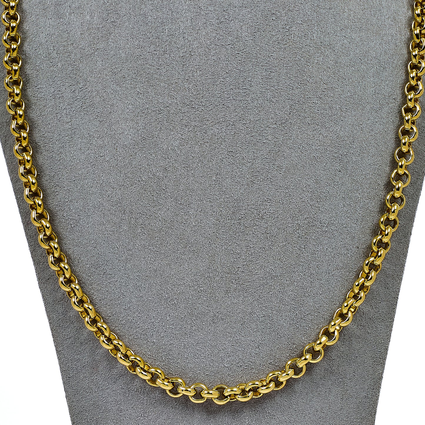 Pre-Owned 9ct Gold Belcher Chain Necklace 24 Inch