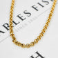 Pre-Owned 9ct Gold Belcher Chain Necklace 24 Inch