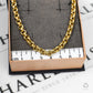 Pre-Owned 9ct Gold Belcher Chain Necklace 24 Inch