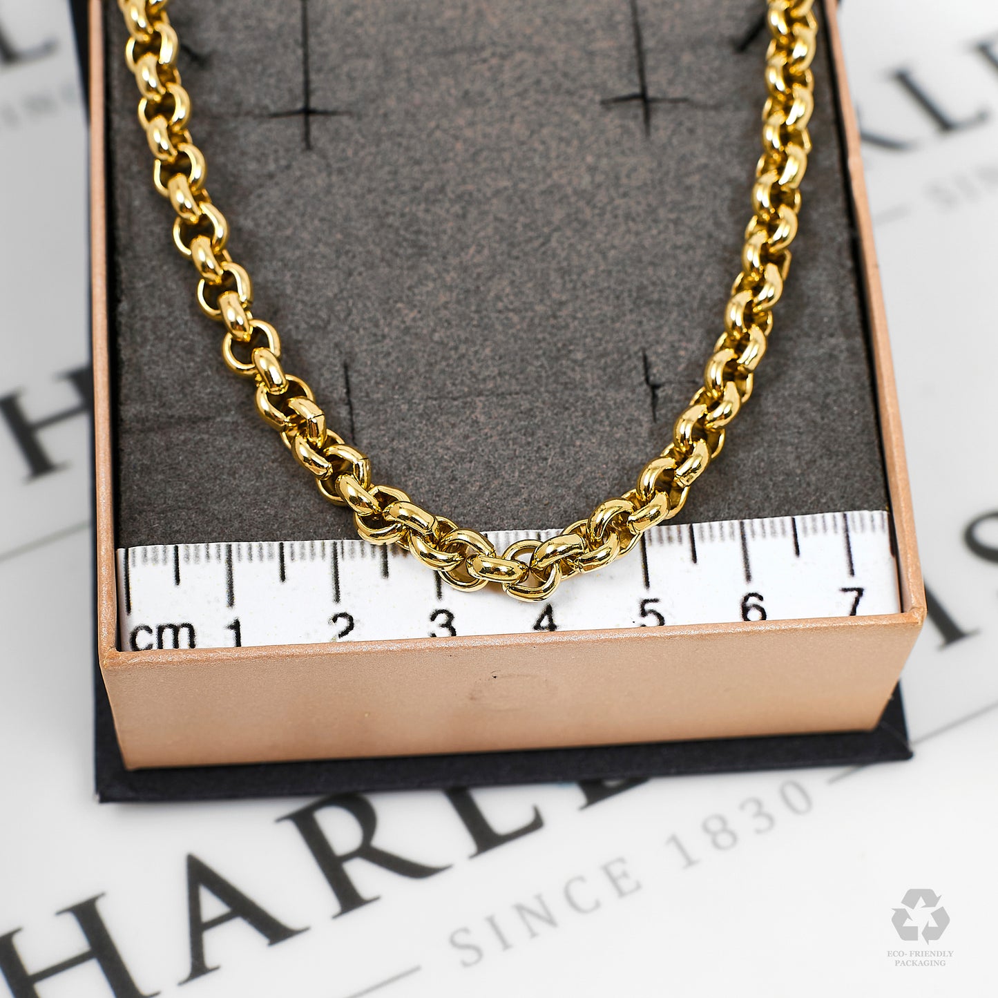 Pre-Owned 9ct Gold Belcher Chain Necklace 24 Inch