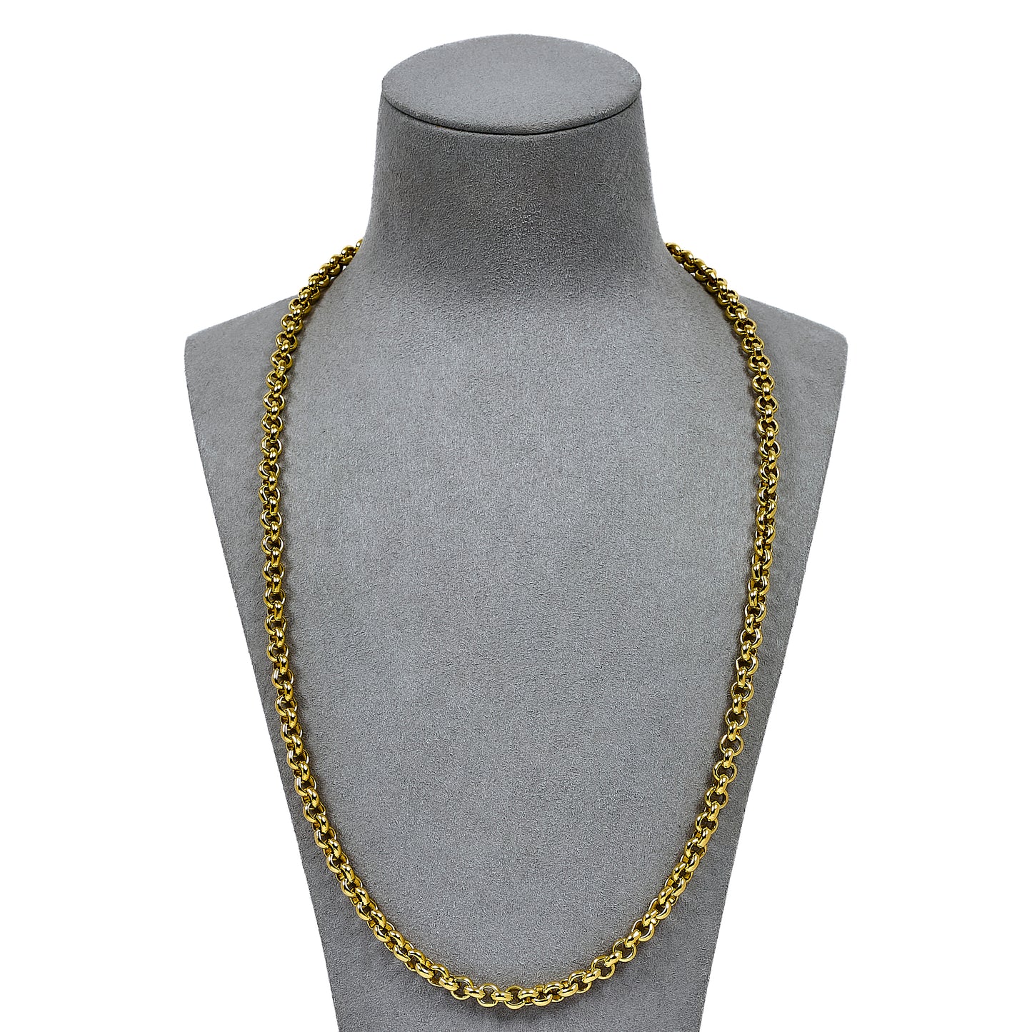 Pre-Owned 9ct Gold Belcher Chain Necklace 24 Inch