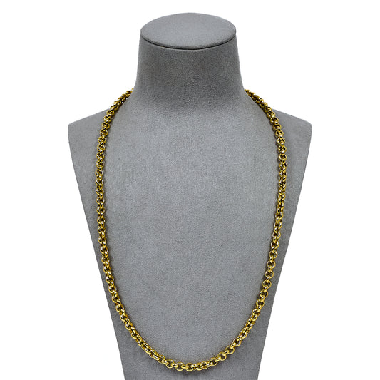 Pre-Owned 9ct Gold Belcher Chain Necklace 24 Inch