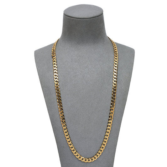 Pre-Owned 9ct Gold Curb Chain Necklace 24 Inch