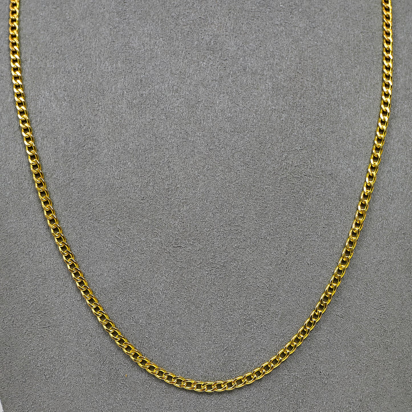Pre-Owned 9ct Gold Curb Chain Necklace 20 Inch