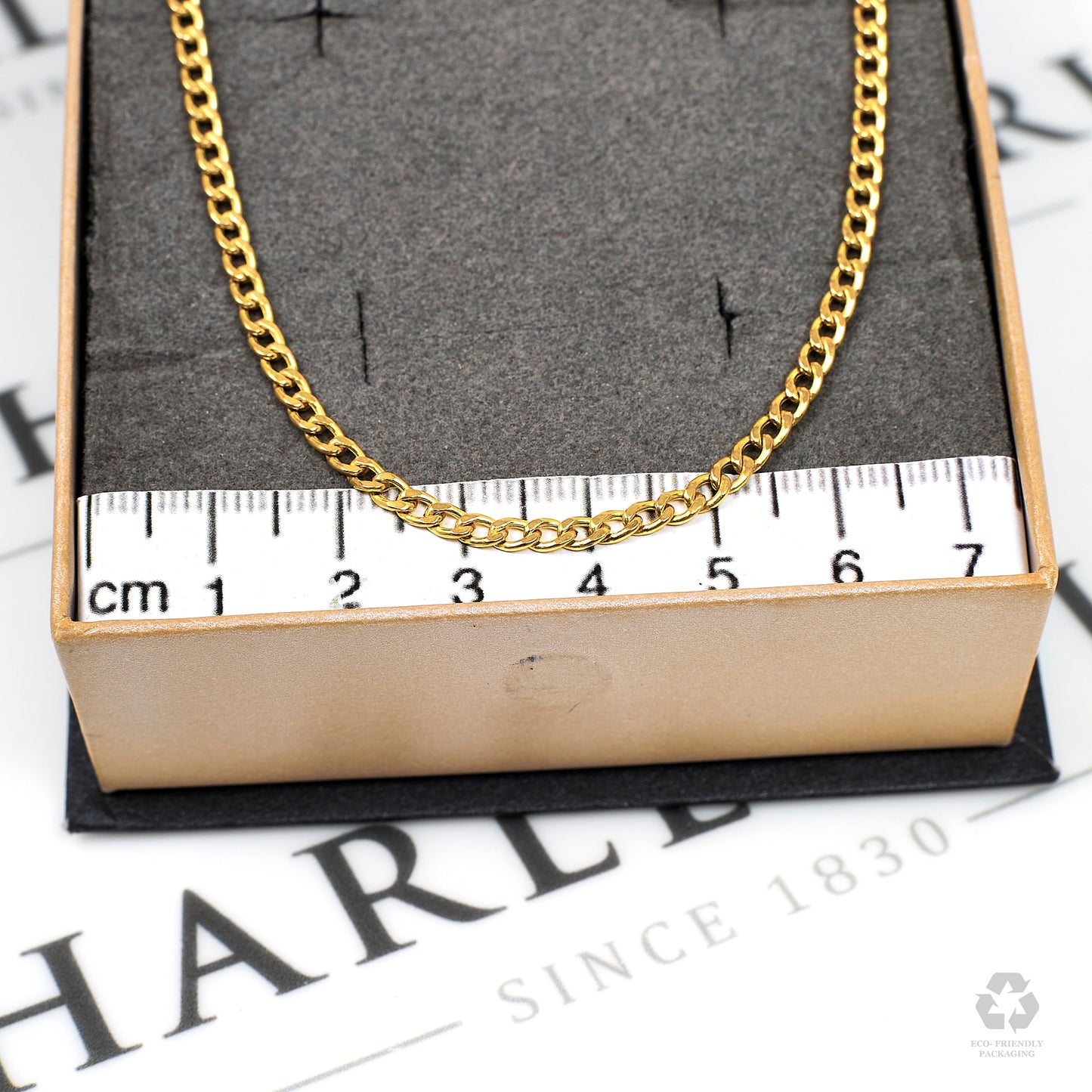 Pre-Owned 9ct Gold Curb Chain Necklace 20 Inch