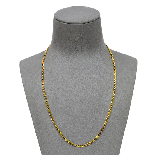 Pre-Owned 9ct Gold Curb Chain Necklace 20 Inch