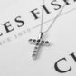 Pre-Owned 18ct White Gold Diamond Set Cross & Chain