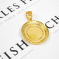 Pre-Owned 18ct Gold 2 Tone Greek Key & Medusa Head Pendant