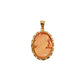 Pre-Owned 9ct Gold Oval Cameo Pendant
