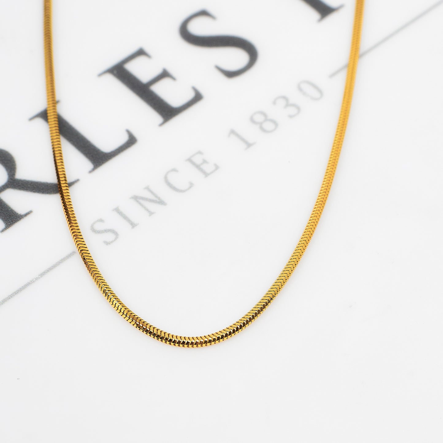 Pre-Owned 18ct Gold Snake Chain Necklace 20 Inch