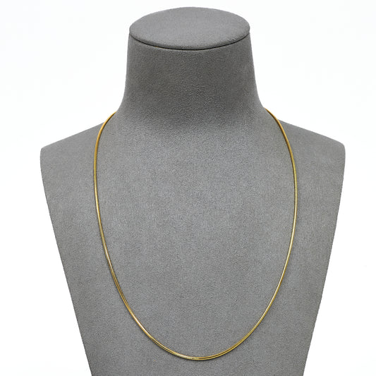 Pre-Owned 18ct Gold Snake Chain Necklace 20 Inch