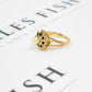 Pre-Owned 14ct Cultured & Seed Pearl & Sapphire Cluster Ring