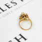 Pre-Owned 14ct Cultured & Seed Pearl & Sapphire Cluster Ring