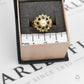 Pre-Owned 14ct Cultured & Seed Pearl & Sapphire Cluster Ring