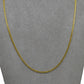 Pre-Owned 18ct Gold Curb Chain Necklace 20 Inch