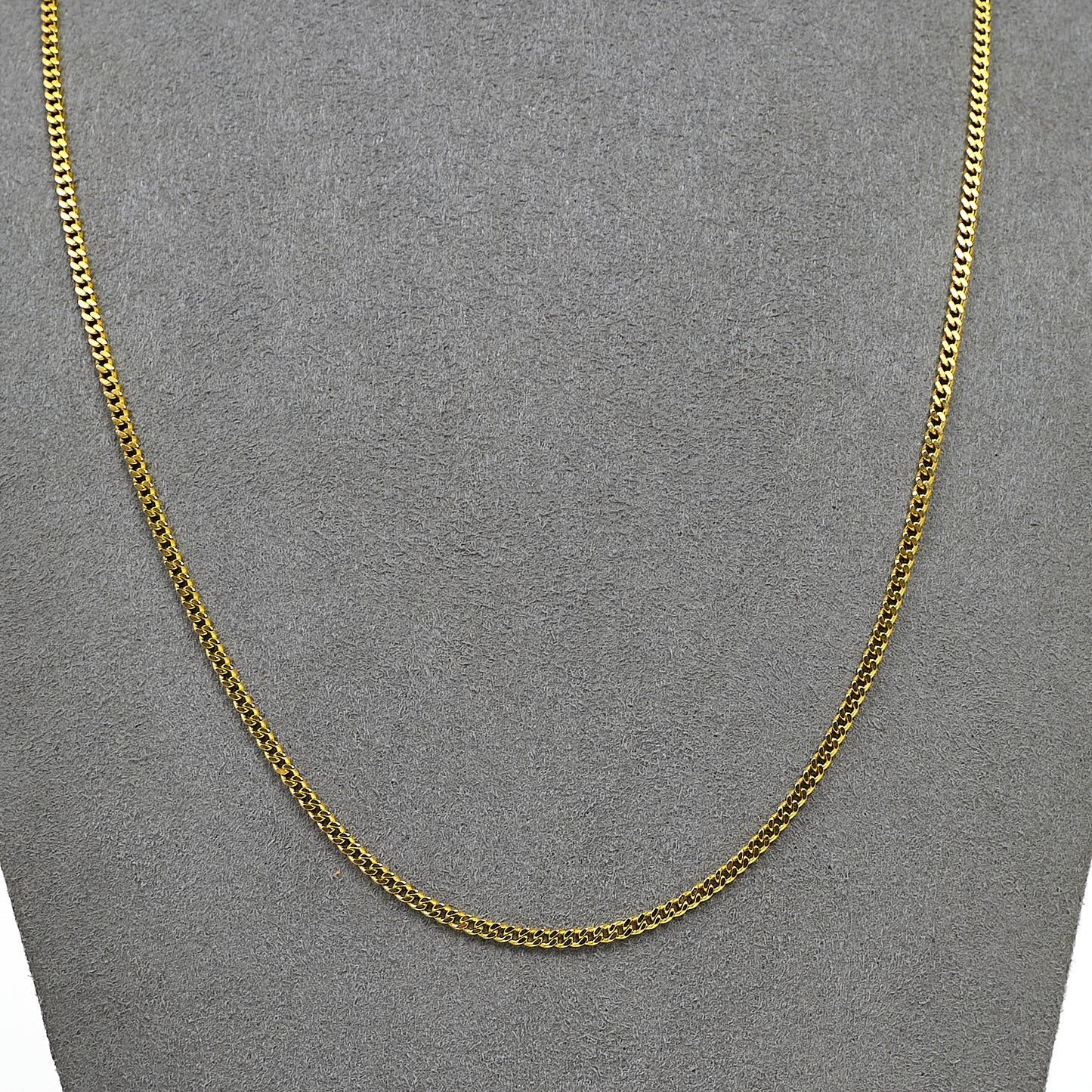 Pre-Owned 18ct Gold Curb Chain Necklace 20 Inch
