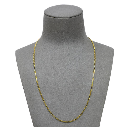 Pre-Owned 18ct Gold Curb Chain Necklace 20 Inch