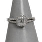 Pre-Owned 9ct White Gold Princess Cut Diamond Cluster Ring