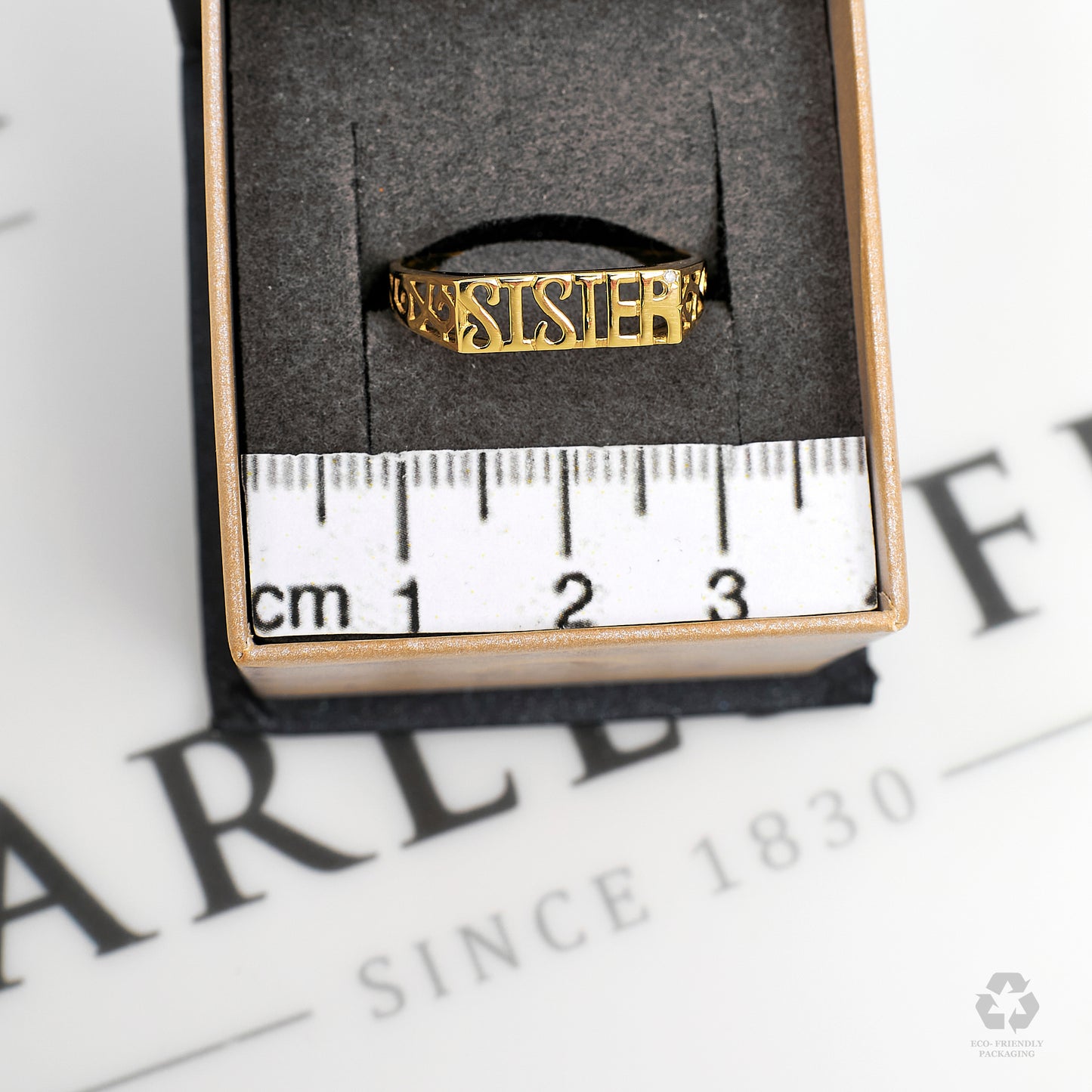 Pre-Owned 9ct Gold & Diamond SISTER Cherish Ring Size P