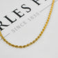 Pre-Owned 9ct Gold Rope Chain Necklace 24 Inch
